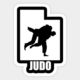 Utah Judo (w/ Text) Sticker